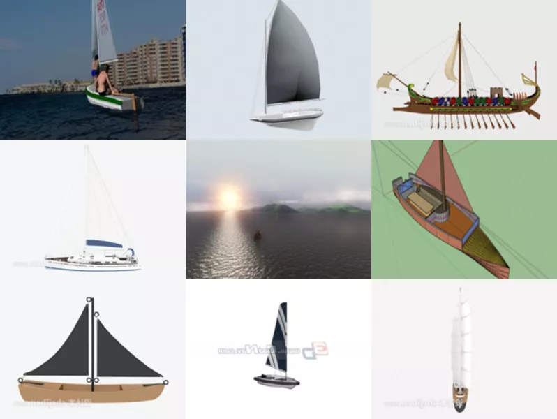 Top 12 Sailboat 3D Models for Design Most Recent 2022