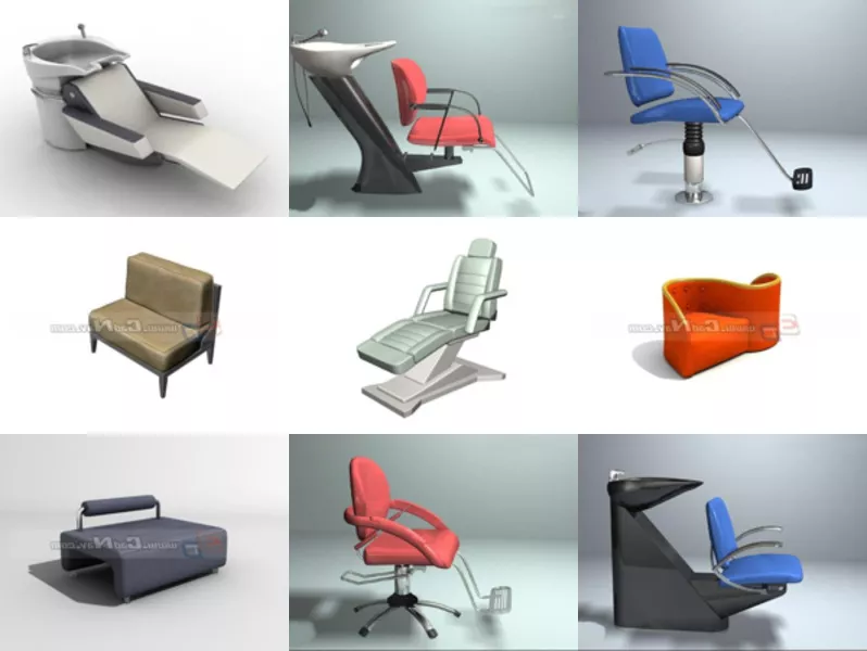 Top 12 Salon Furniture 3D Models for Free Newest 2022