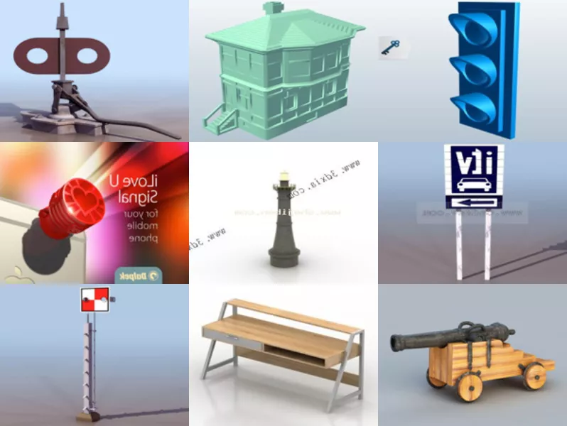 Top 12 Signal 3D Models for Free Most Recent 2022