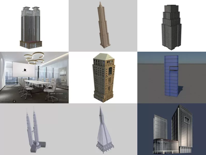 Top 12 Skyscraper 3D Models for Free Latest 2022