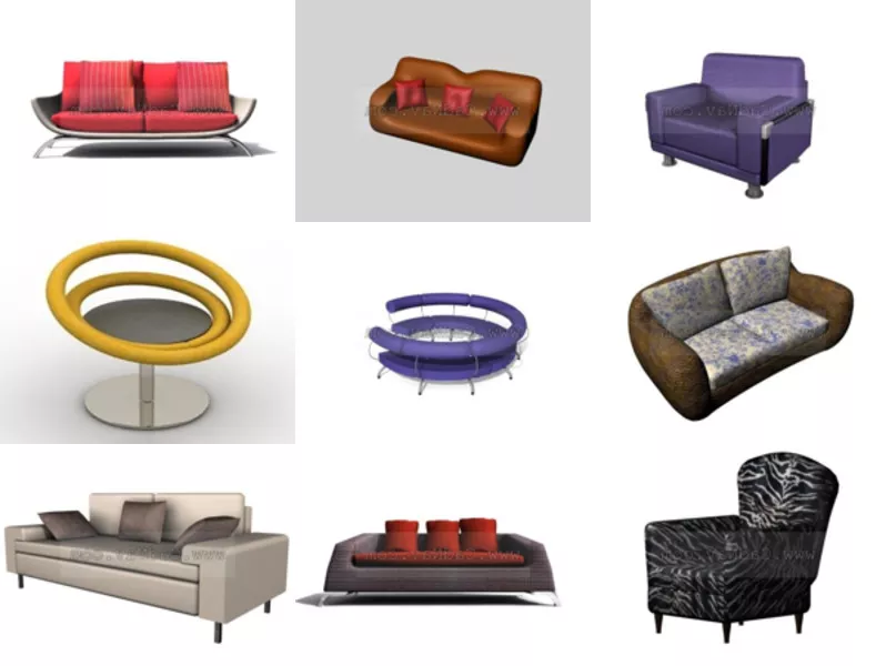 Top 12 Free 3D Sofas Models for Free Latest 2022