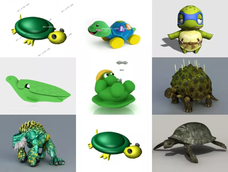 Top 12 Tortoise 3D Models Latest 2022
