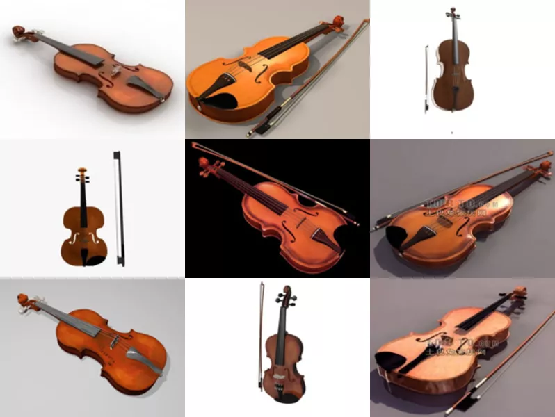 Top 12 Violin 3D Models for Free Most Recent 2022
