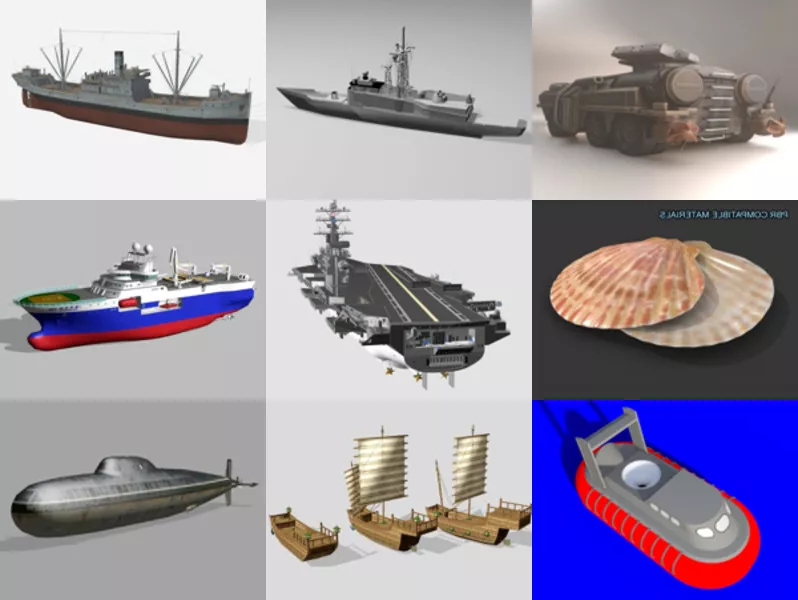 Top 12 Free 3D Watercraft Models Newest 2022
