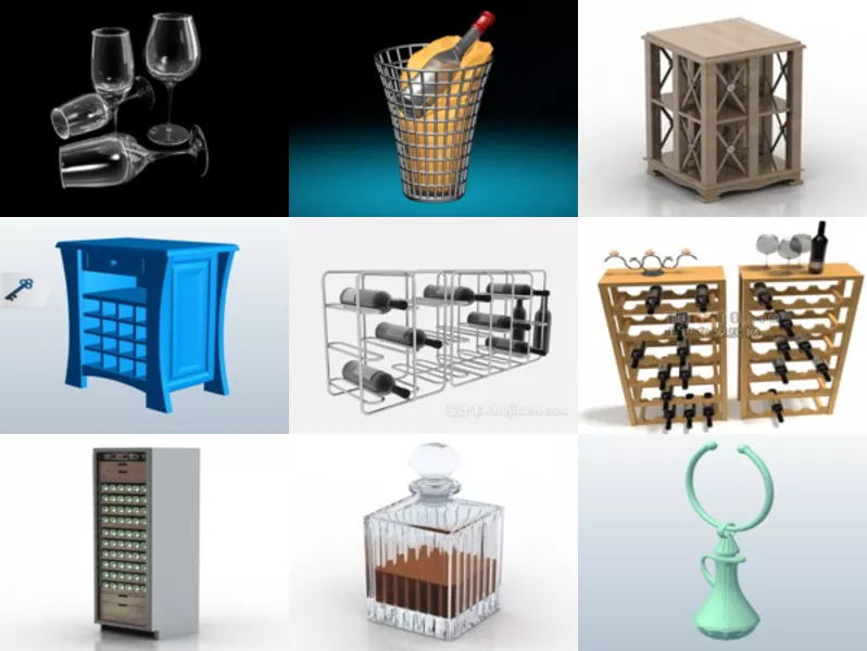 Top 12 Free 3D Wine Models for Design Latest 2022