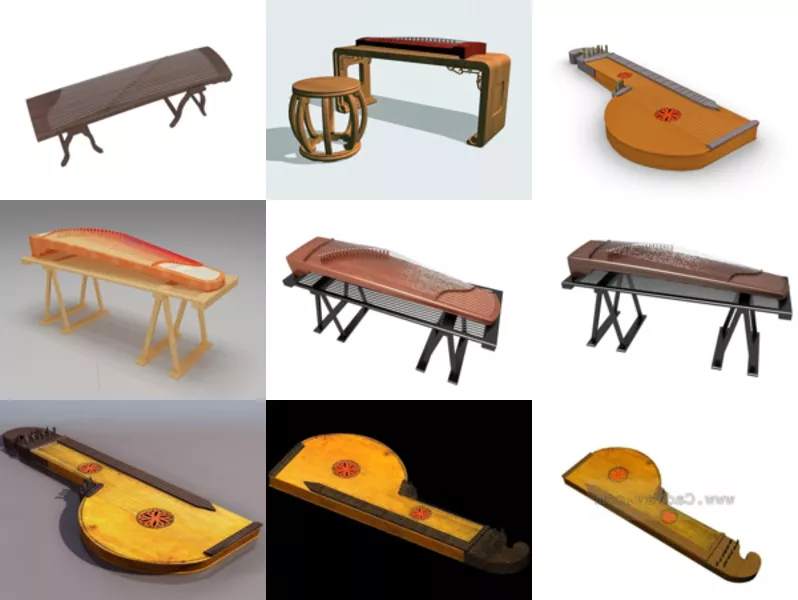 Top 12 Zither 3D Models Most Recent 2022