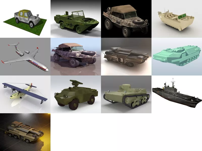 Top 13 Amphibious 3D Models Most Recent 2022