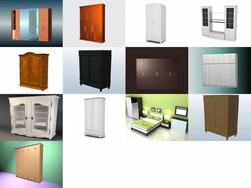 Top 13 Armoire 3D Models Latest 2022