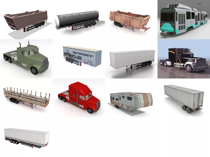 Top 13 Articulated Vehicle 3D Models Newest 2022