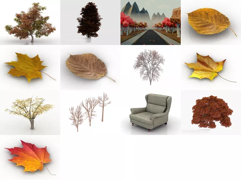 Top 13 Autumn 3D Models Stuff Newest 2022