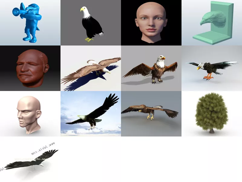 Top 13 Bald 3D Models for Design Newest 2022