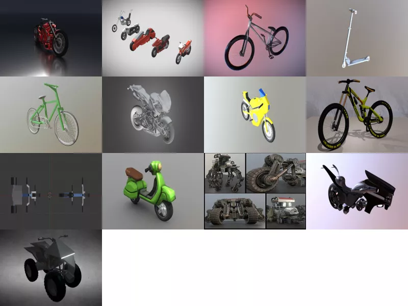 Top 13 Blender Bike 3D Models Stuff Most Recent 2022