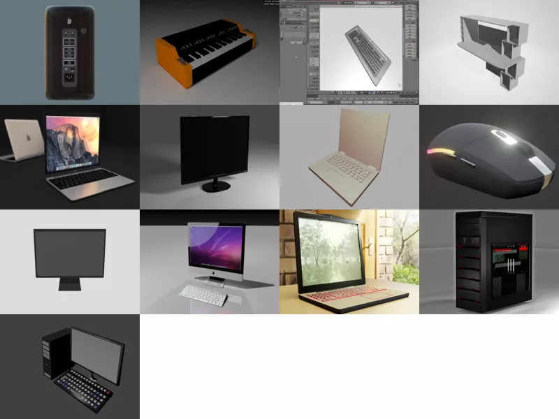 Top 13 Blender Computer 3D Models Most Recent 2022