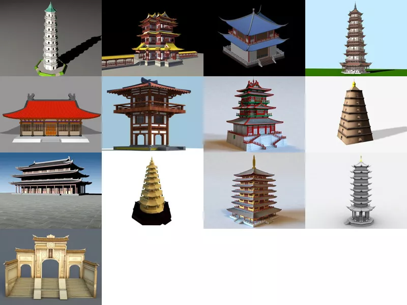 Top 13 Buddhist Architecture 3D Models Newest 2022
