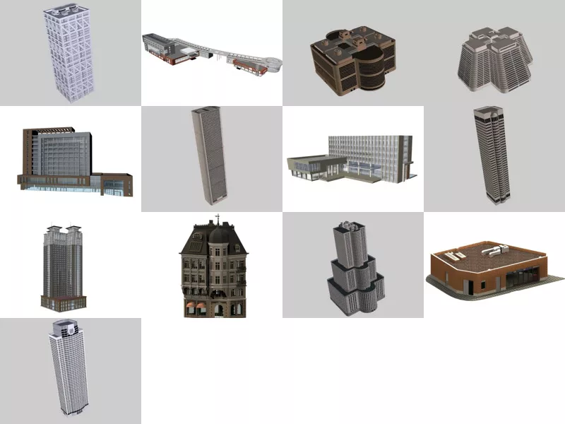 Top 13 Business Building 3D Models for Rendering Newest 2022