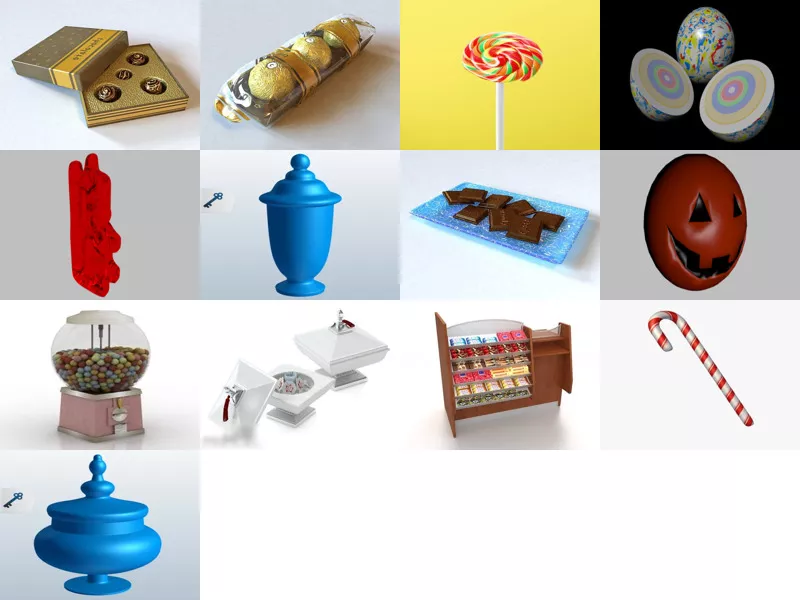 Top 13 Candy 3D Models Stuff Latest 2022
