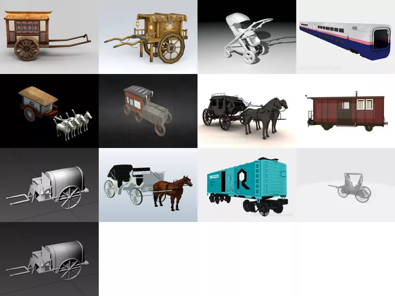 Top 13 Carriage 3D Models for Design Most Recent 2022