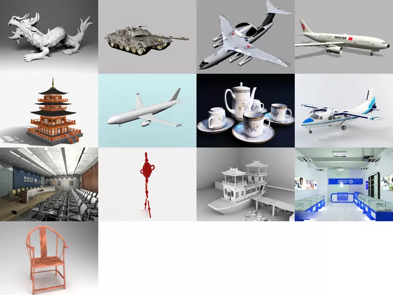 Top 13 China 3D Models Latest 2022