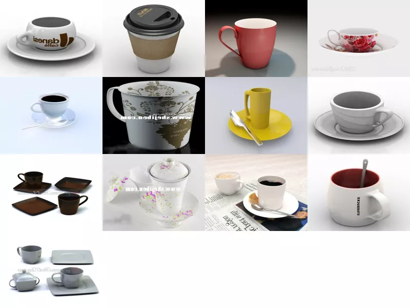 Top 13 Coffee Cup 3D Models for Design Most Recent 2022