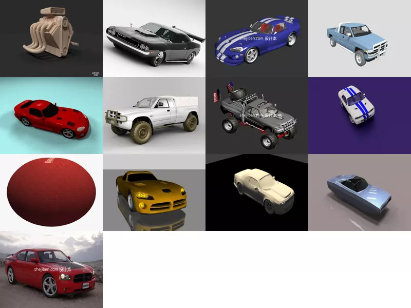 Top 13 Dodge 3D Models Newest 2022