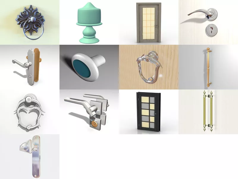Top 13 Door Furniture 3D Models for Design Newest 2022