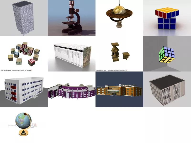 Top 13 Educational 3D Models for Rendering Most Recent 2022