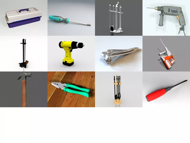 Top 13 Hand Tool 3D Models for Rendering Most Recent 2022