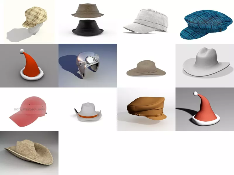 Top 13 Hat Cap 3D Models Stuff Newest 2022