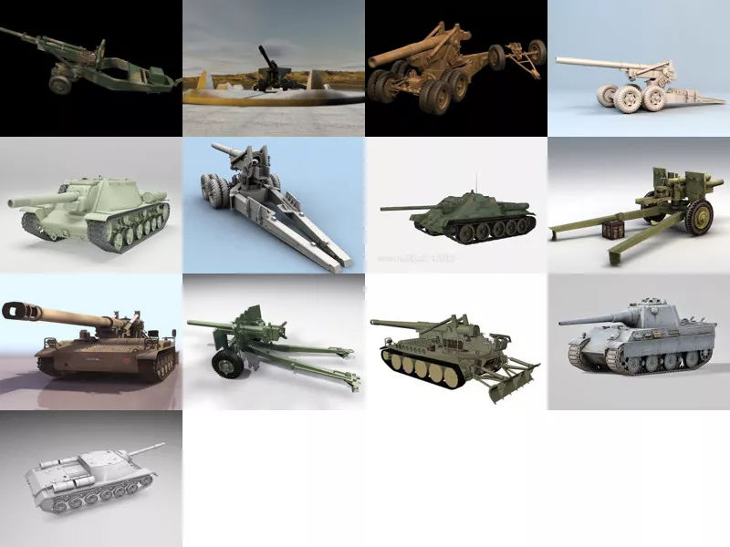 Top 13 Howitzer 3D Models for Design Most Recent 2022