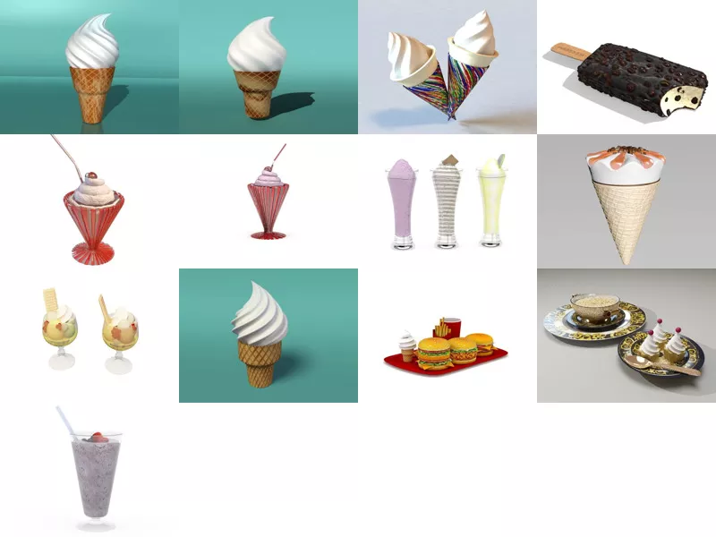Top 13 Ice Cream 3D Models for Free Most Recent 2022