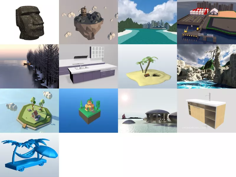 Top 13 Island 3D Models Stuff Latest 2022