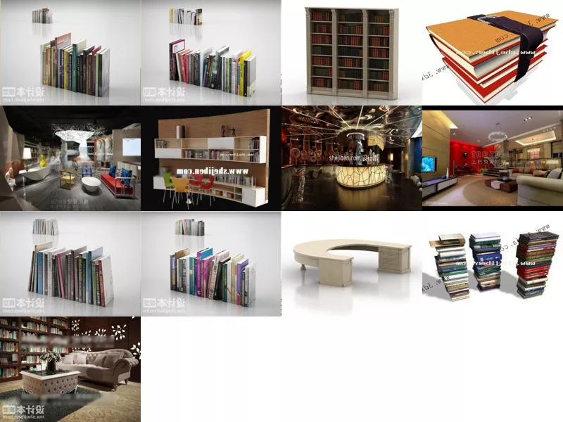 Top 13 Library 3D Models for Rendering Most Recent 2022