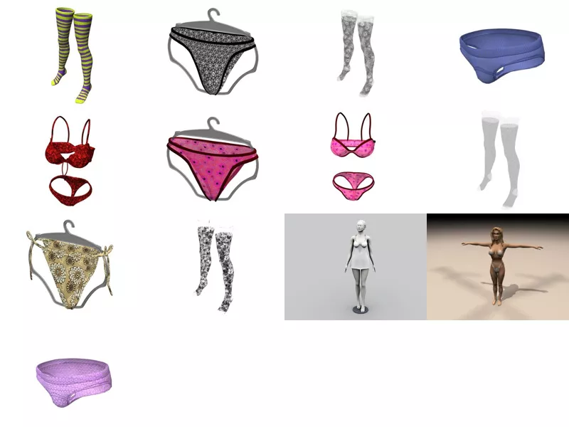 Top 13 Lingerie 3D Models Newest 2022