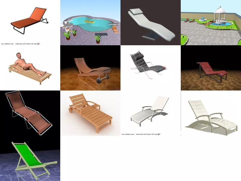 Top 13 Loungers 3D Models Latest 2022