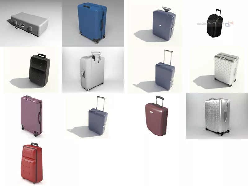 Top 13 Luggage Bags 3D Models Most Recent 2022
