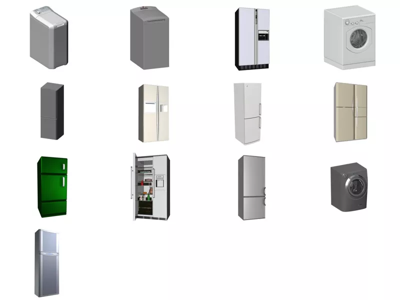 Top 13 Major Appliance 3D Models Newest 2022