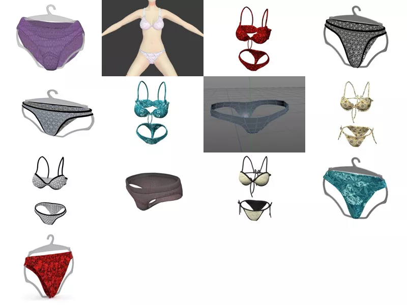 Top 13 Panties 3D Models for Rendering Most Recent 2022