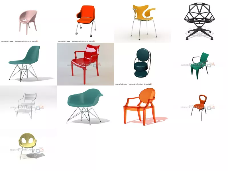 Top 13 Plastic Chairs 3D Models Newest 2022