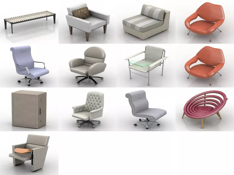 Top 13 Poltrona 3D Models for Rendering Latest 2022