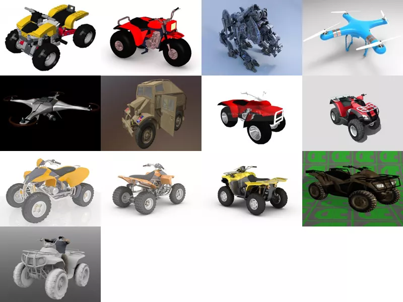 Top 13 Quad 3D Models for Rendering Latest 2022