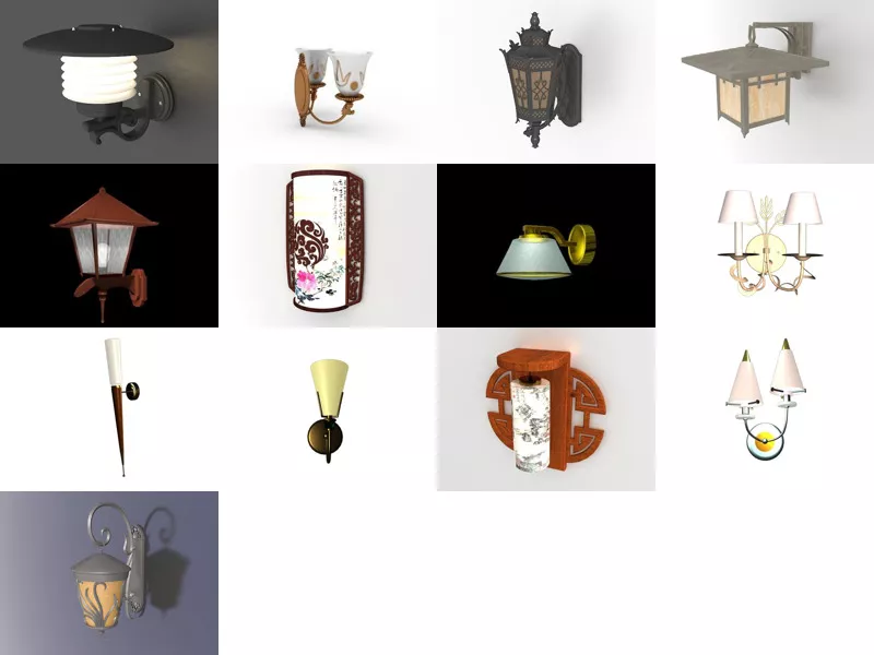 Top 13 Sconce Lighting 3D Models for Rendering Latest 2022