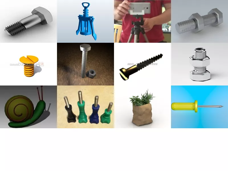 Top 13 Screw 3D Models Resources Most Recent 2022