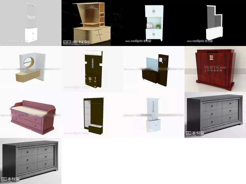 Top 13 Shoe Cabinet 3D Models Resources Newest 2022