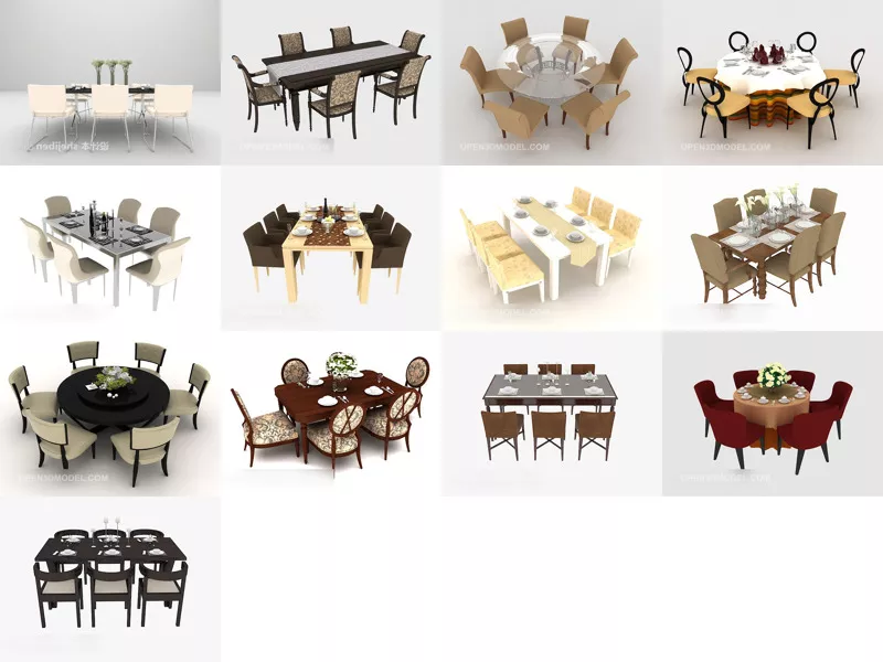 Top 13 Six Person 3D Models for Rendering Newest 2022