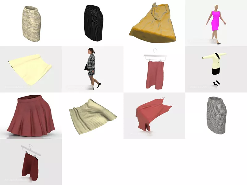 Top 13 Skirt 3D Models Resources Latest 2022