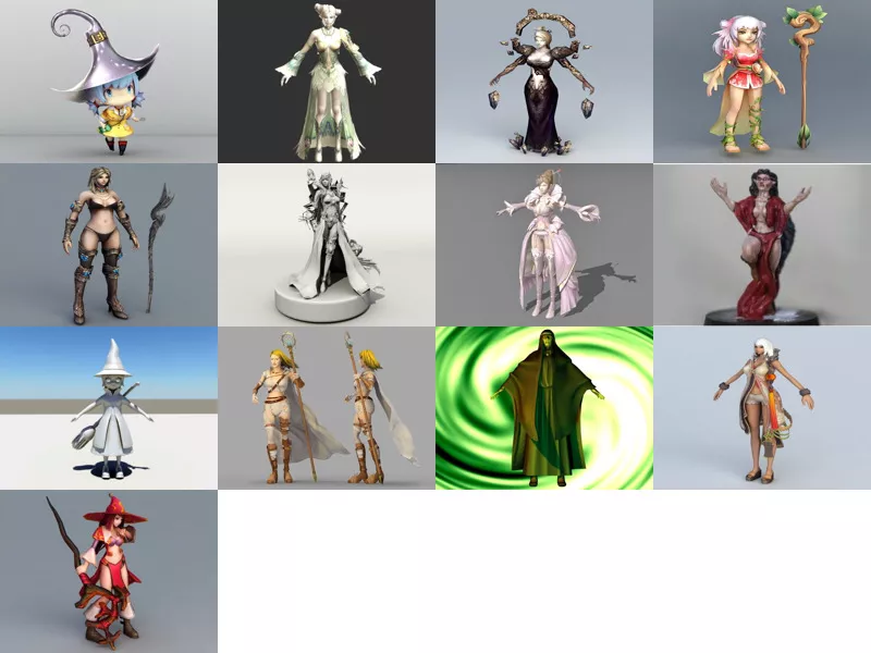 Top 13 Sorceress 3D Models Most Recent 2022