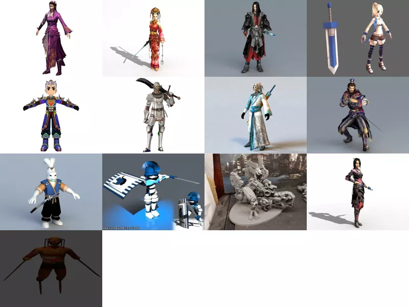Top 13 Swordsman 3D Models Newest 2022