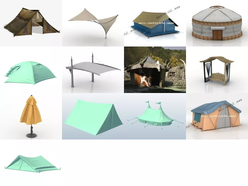 Top 13 Tent 3D Models for Free Newest 2022