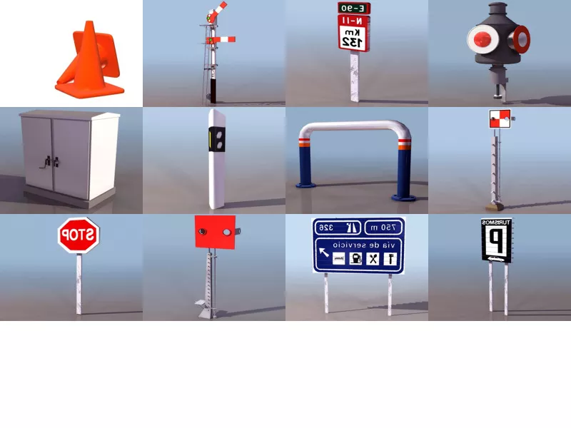 Top 13 Traffic Facilities 3D Models Stuff Latest 2022