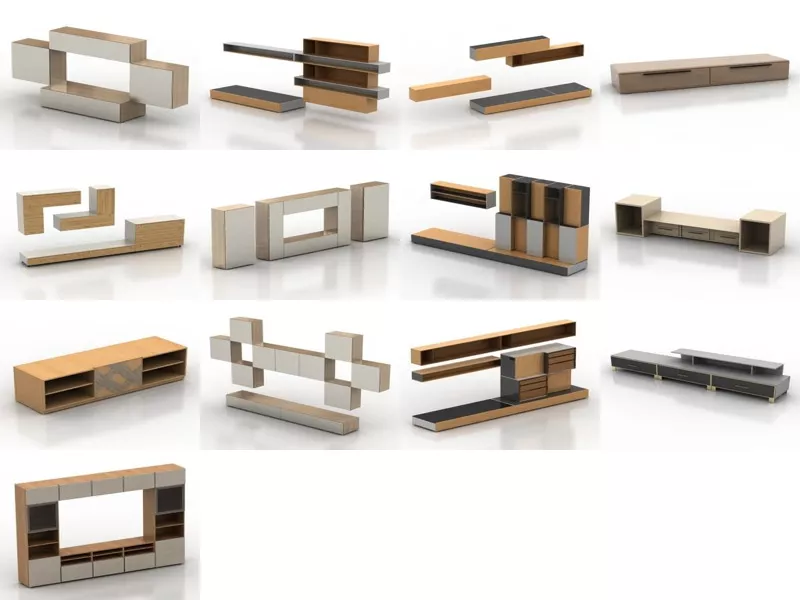 Top 13 Tv Stand 3D Models for Free Latest 2022